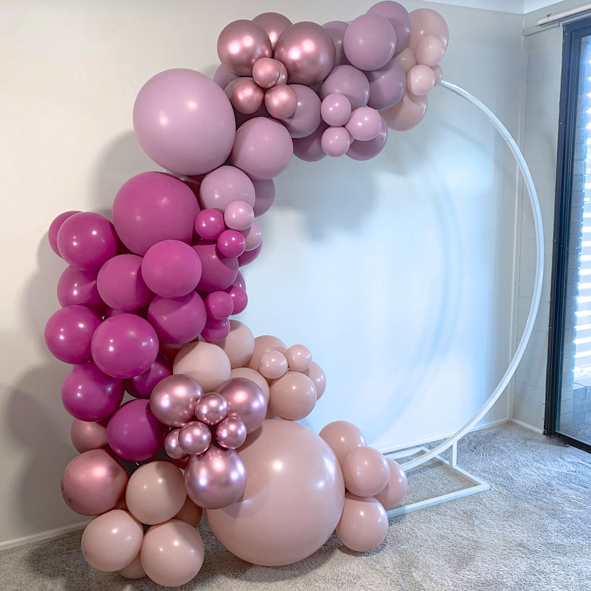 Balloon Garland DIY Kit Large - Dusk Mauve Orchid - 3.8m - 104 Balloon ...