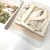 Wooden Table Number Cutouts 1 - 12