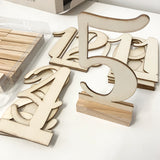 Wooden Table Number Cutouts 1 - 12