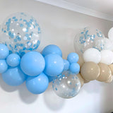 Blue Balloon Arch Garland Kit Diy Blue Chocolate Sand Teddy 