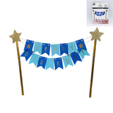 Cake Topper - Happy Birthday Bunting - Blue