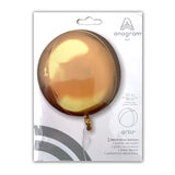 Foil Balloon - Orbz Metallic Gold - 38cm