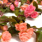 Mini Rose Garland - 230cm - Pink & Peach