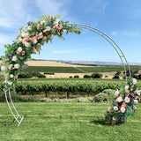 Round Metal Arch / Frame -WHITE  280cm Wide x 230cm Height - PICK UP ONLY