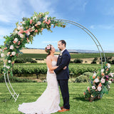 Round Metal Arch / Frame -WHITE  280cm Wide x 230cm Height - PICK UP ONLY