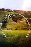 Round Metal Arch / Frame -WHITE  280cm Wide x 230cm Height - PICK UP ONLY